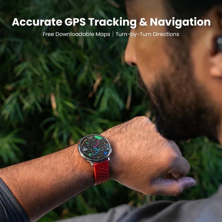 AMAZFIT Active 2 Smart Watch - Black, Silicone Strap thumbnail