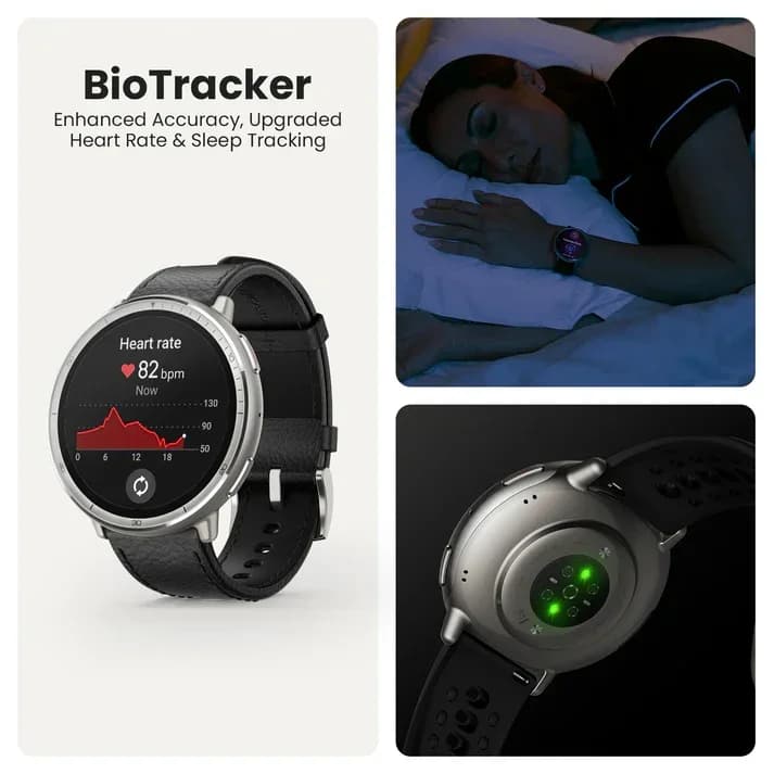 AMAZFIT Active 2 Smart Watch - Black, Silicone Strap thumbnail