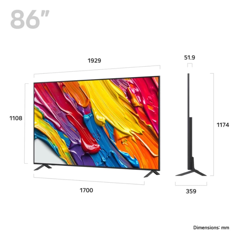 LG 86QNED82A6B 86" QNED AI 4K HDR Smart TV 2025 thumbnail