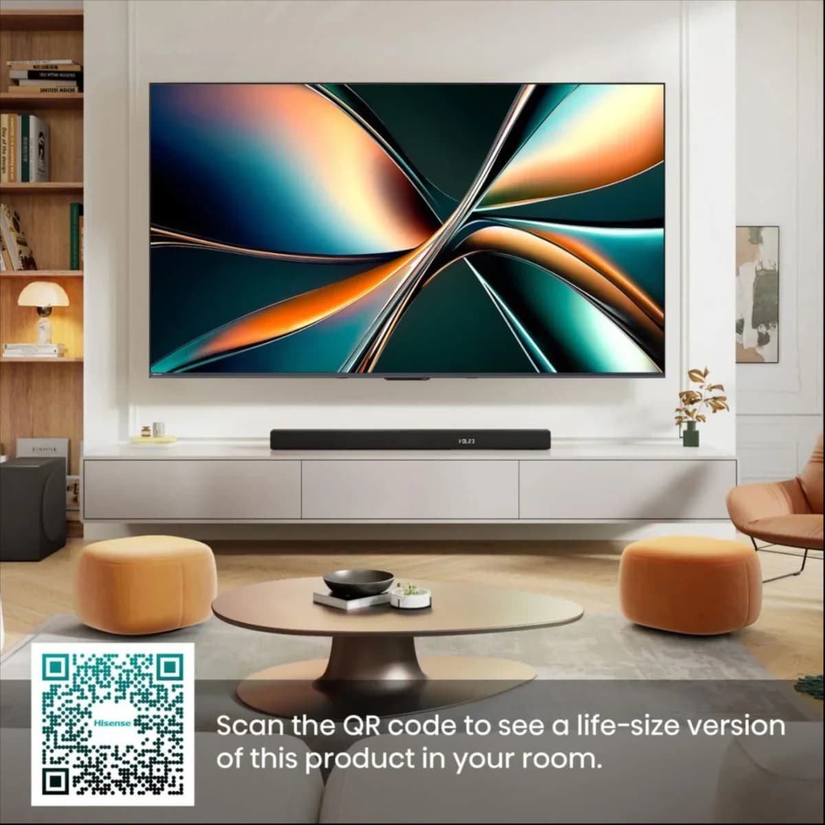 HISENSE 100U7QTUK 100" Mini LED 4K 165Hz Smart AI TV with Freely thumbnail