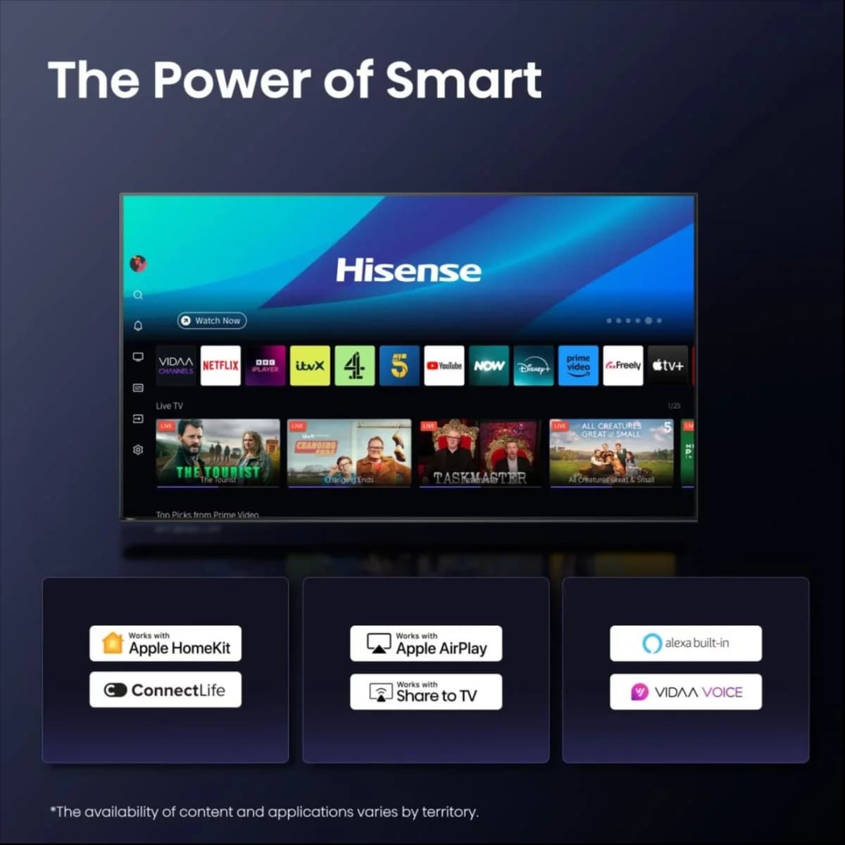 HISENSE 100U7QTUK 100" Mini LED 4K 165Hz Smart AI TV with Freely thumbnail