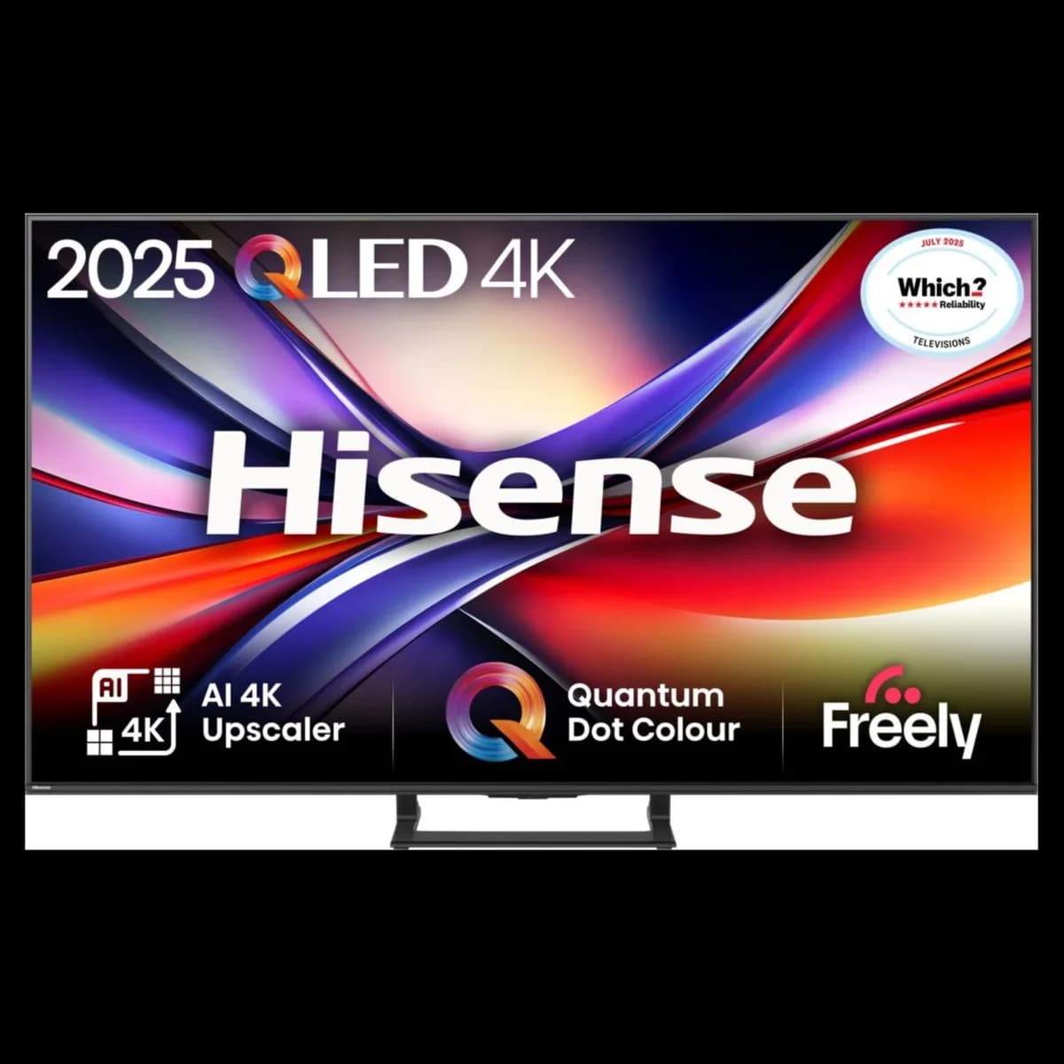 HISENSE 75A7QTUK 75" QLED 4K Smart AI TV with Freely