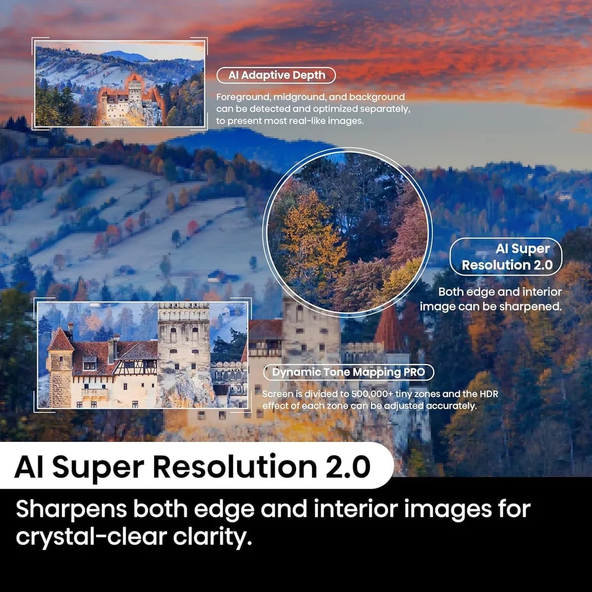 HISENSE 65A85NTUK 65" Smart 4K Ultra HD HDR OLED TV thumbnail