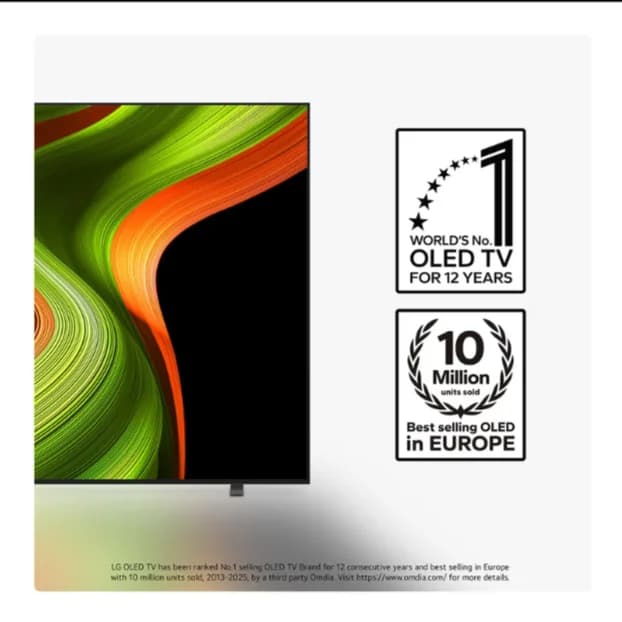LG OLED83B56LA 83" OLED AI 4K HDR Smart TV 2025 thumbnail