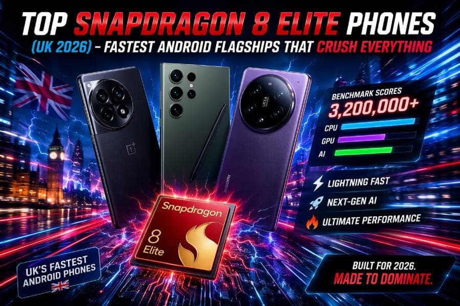 Top Snapdragon 8 Elite Phones (UK 2026) – Fastest Android Flagships That Crush Everything